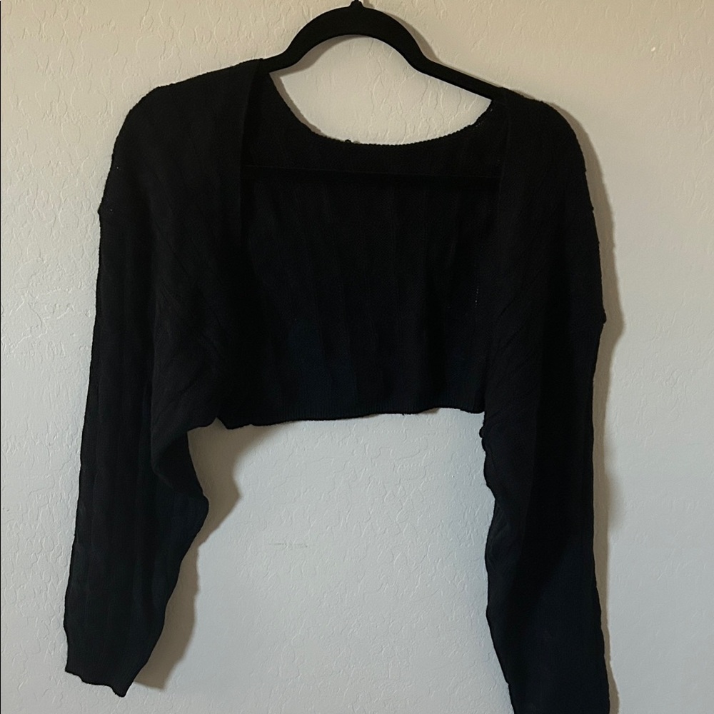 SHEIN Black Knit Shawl